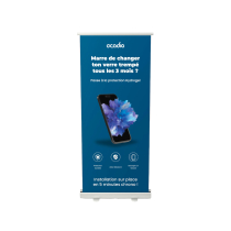 OCADIA roll-upbanner voor winkelpresentatie (80X200cm) (FR)
