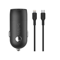 BELKIN Combo autolader USB-C (30W) + kabel Lightning 1m