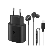 SAMSUNG set oplader 25W USB-C + oordopjes AKG USB-C