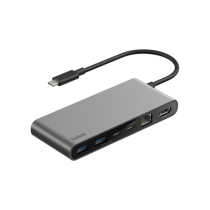 BELKIN Hub USB-C 8-in-1 (spacegrijs)