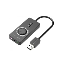 VENTION externe geluidskaart USB met volumeregeling
