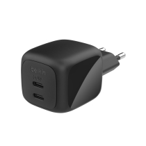 BELKIN netadapter GaN 2 poorten USB-C 50W (zwart)