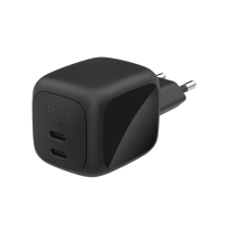 BELKIN netadapter GaN 2 poorten USB-C 67W (zwart)