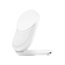BELKIN magnetisch laadstation 2-in-1 Qi2 (25W) (wit)