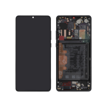 Compleet scherm zwart Huawei P30 Pro (geïntegreerde batterij)