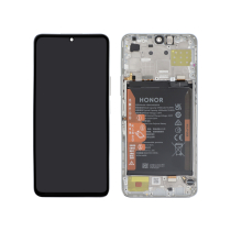 Compleet scherm zilver titanium Honor X8 4G (geïntegreerde batterij)