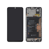 Compleet scherm zwart Honor X7a (geïntegreerde batterij)