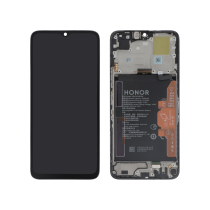Compleet scherm zwart Honor X6a (geïntegreerde batterij)