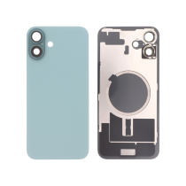 Achterglas groenblauw iPhone 16 Plus (met MagSafe) (zonder logo)
