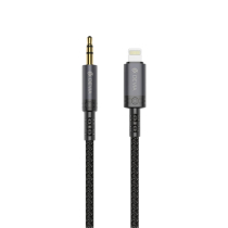 DEVIA kabel Lightning naar Jack 3,5mm 1m (zwart)
