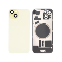 Achterglas geel iPhone 15 (met MagSafe) (zonder logo)