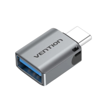 VENTION adapter OTG USB-C mannelijk naar USB-A vrouwelijk (grijs)