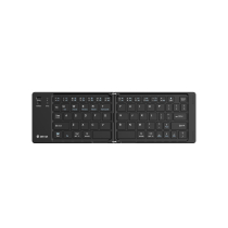 DEVIA Pro1 toetsenbord Bluetooth opvouwbaar met touchpad QWERTY (zwart)