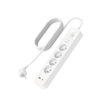 BELKIN stekkerdoos met overspanningsbeveiliging 4 stopcontacten (USB-A + USB-C)