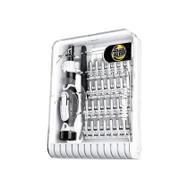 JAKEMY JM-8189B schroevendraaier 32-in-1 met precisiepincet (wit)
