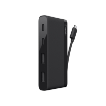 BELKIN minihub 4 poorten (met kabel USB-C) (zwart)