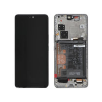 Compleet scherm wit Honor 200 Pro (geïntegreerde batterij)