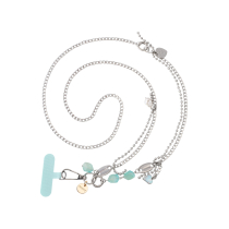 FAIRPLAY telefoonketting lang 120cm FAUSTINA (mint)