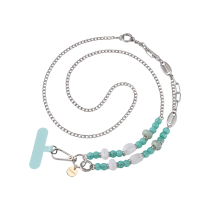 FAIRPLAY telefoonketting lang 120cm SABINA (mint)