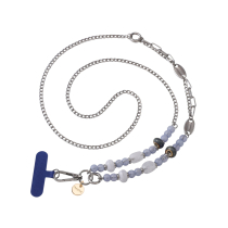 FAIRPLAY telefoonketting lang 120cm SABINA (marineblauw)