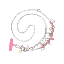 FAIRPLAY telefoonketting lang 120cm VERONICA (roze)