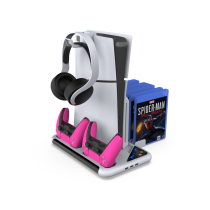 DOBE multifunctionele RGB-standaard 3-in-1 PS5/PS5 Slim