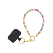 FAIRPLAY korte telefoonketting 30cm KIARA (bicone kralen)