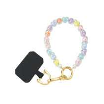 FAIRPLAY korte telefoonketting 30cm KIARA (pastelkleurige hartjes)