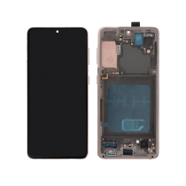 Compleet scherm roze Galaxy S21 5G (G991B) (met frame)
