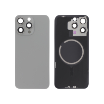 Achterglas naturel titanium iPhone 15 Pro Max (met MagSafe) (zonder logo)