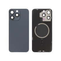 Achterglas blauw titanium iPhone 15 Pro Max (met MagSafe) (zonder logo)