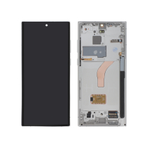 Compleet scherm wit Galaxy S22 Ultra (met frame) (ReLife)