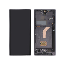 Compleet scherm zwart Galaxy S22 Ultra (met frame) (ReLife)
