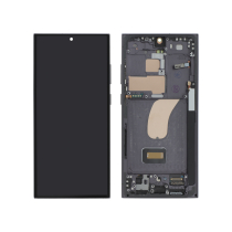 Compleet scherm zwart Galaxy S23 Ultra (S918B) (met frame)