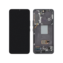 Compleet scherm zwart Galaxy S22 (S901B) (met frame)