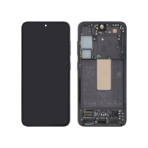 Compleet scherm zwart Galaxy S23 (S911B) (met frame)
