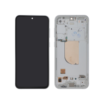 Compleet scherm wit Galaxy S23 FE (S711B) (met frame)