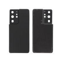Achterglas zwart Galaxy S21 Ultra 5G (G998B) (zonder logo)