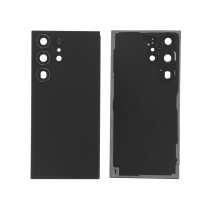 Achterglas zwart Galaxy S23 Ultra (S918B) (zonder logo)