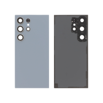 Achterglas blauw titanium Galaxy S24 Ultra (S928B) (zonder logo)