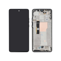Compleet scherm zwart Motorola Edge 40 Neo (met frame) (ReLife)