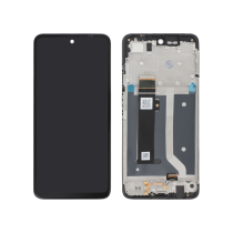 Compleet scherm zwart Moto G34 5G (met frame) (ReLife)