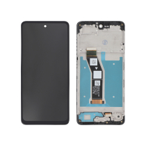 Compleet scherm zwart Moto G04/G04S (met frame) (ReLife)