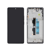 Compleet scherm zwart Poco M6 Pro (met frame) (ReLife)