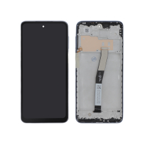 Compleet scherm zwart Redmi Note 9 Pro (met frame)