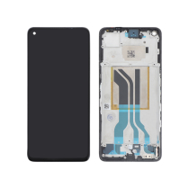 Compleet scherm zwart Realme GT 2 (met frame) (ReLife)