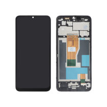 Compleet scherm zwart Realme C30 (met frame)