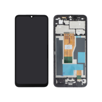 Compleet scherm zwart Realme C33 (met frame)