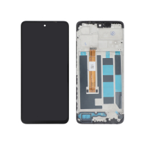 Compleet scherm zwart Realme C55 (met frame) (ReLife)