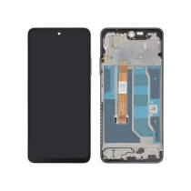Compleet scherm zwart Realme C67 (met frame) (ReLife)
